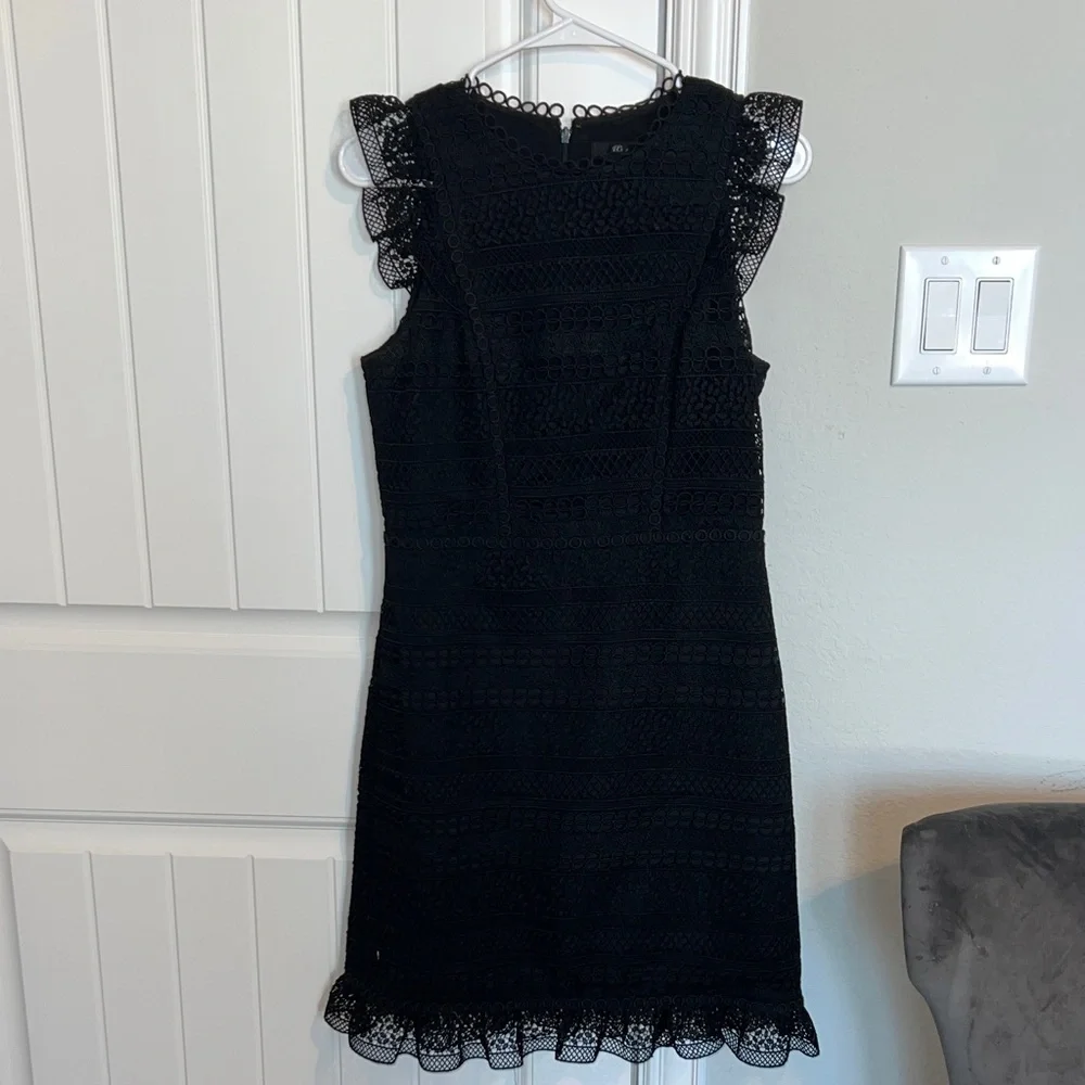 J. Crew Elegant Black Lace Dress
